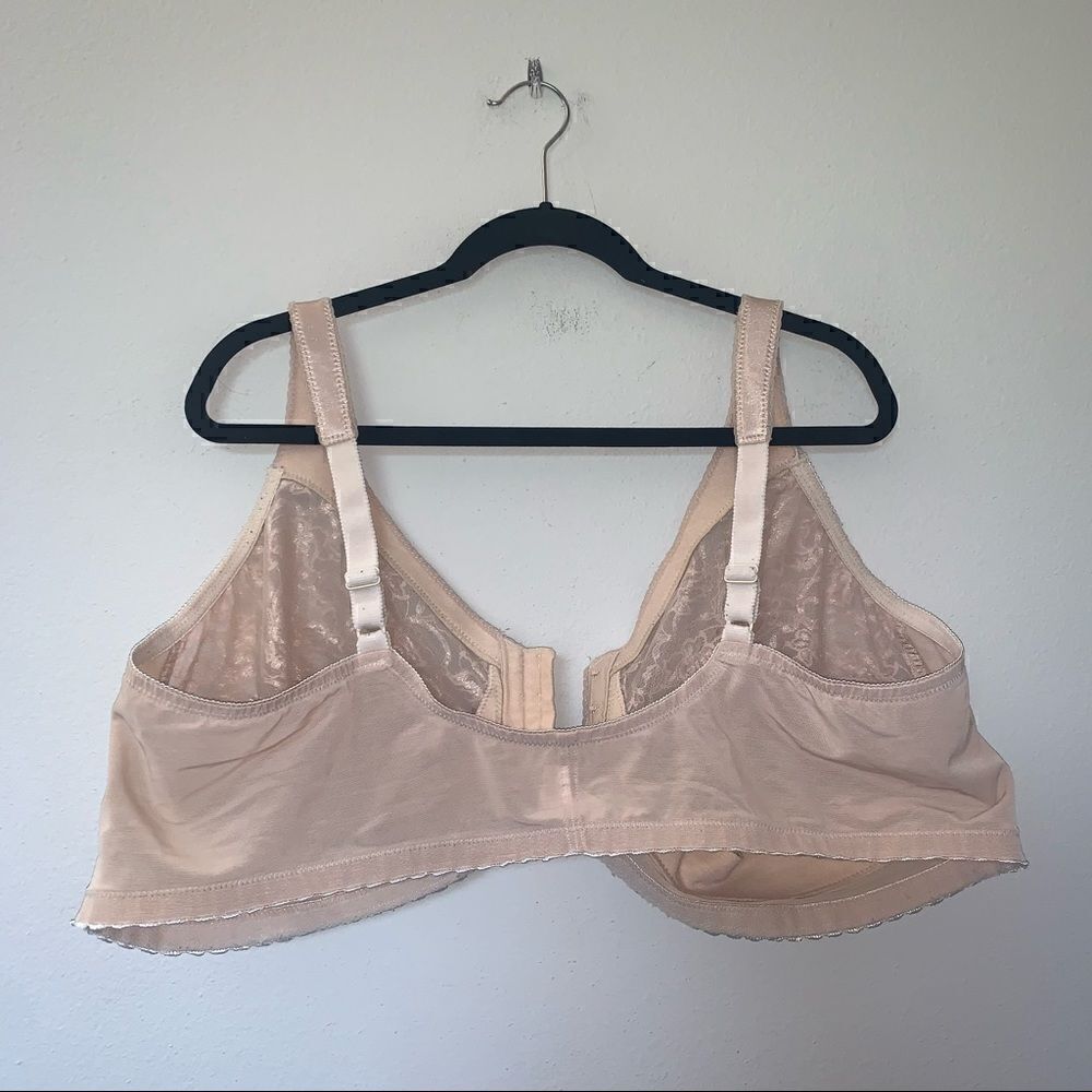 Glamorise Front Hook Closure Racerback Full Coverage Bra - Picture 6 of 6
